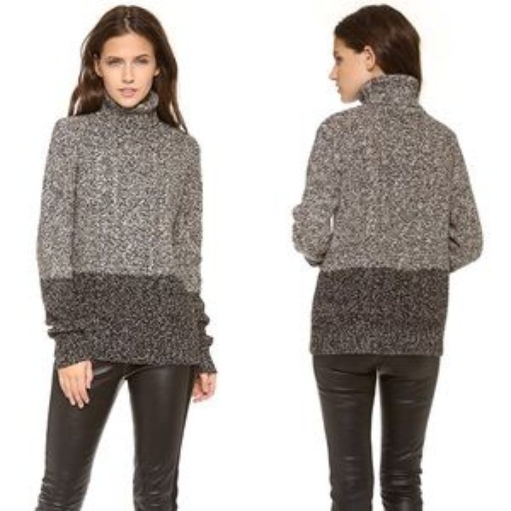 Vince color block turtleneck